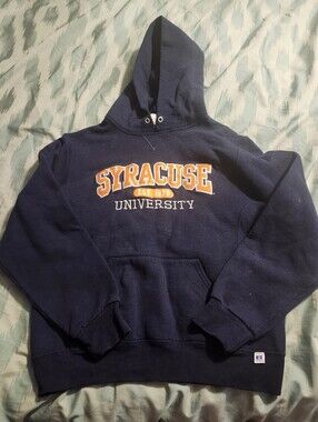 Vintage Y2K Russell Athletic Syracuse Orange University Hoodie Men's Size Medium